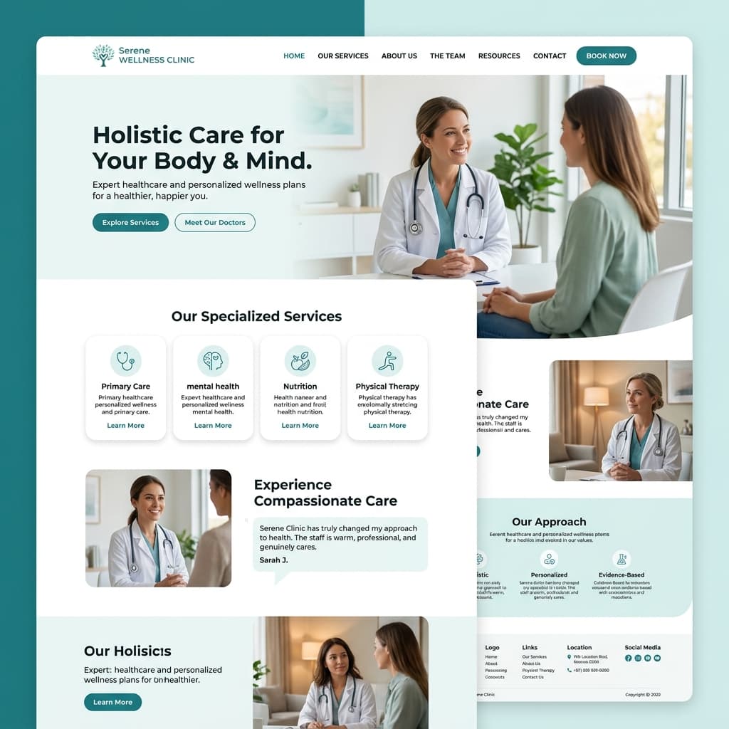 Health Industry website demo