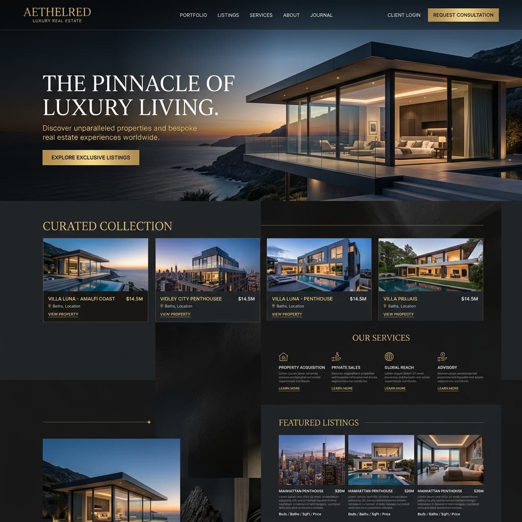 Real Estate website demo